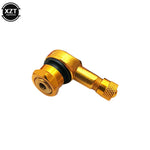 WYMECT 90 Degree Aluminum Alloy Motorcycle Tire Valve Stem | Tubeless Rim Valve lifestyle view