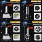 2X D1S D2S D3S D4S HID Bulb Xenon Headlight | 35W 12V Car Lamp, 4300K-12000K additional angle
