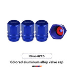 4PCS Car Wheel Tire Valve Stem Caps | Aluminum Alloy Dust Caps for Peugeot Models close-up view