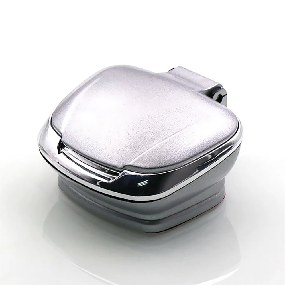 Car Ashtray with LED Light Auto Ashtray Cigarette Flame Retardant Smoke Ash Holders additional angle