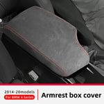For BMW 4 Series Accessories F32 F33 F36 2013-2019 2020 428i 420i 435i Center Console Armrest Storage Box Protection Cover Trim