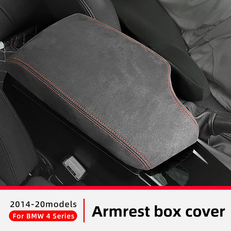 For BMW 4 Series Accessories F32 F33 F36 2013-2019 2020 428i 420i 435i Center Console Armrest Storage Box Protection Cover Trim