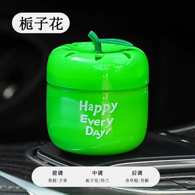 Apple Car Fragrance Decoration Car Air Freshener Fruit Flavor Solid Fragrance Decoration