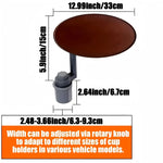 Steering wheel tray and car table - 360° Rotating Wooden Cup Holder Table,With car tr alternate view