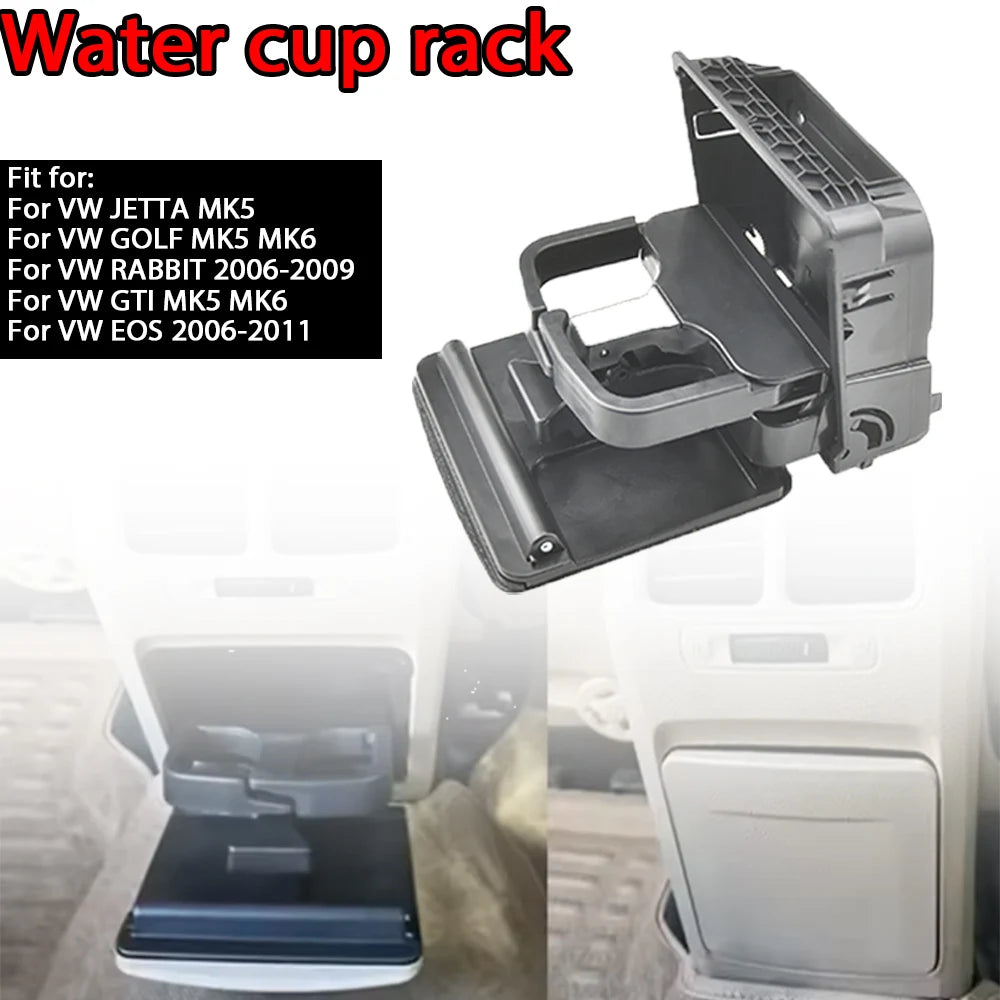 Cup Holder for VW Golf MK5 MK6 | Rear Armrest Drink Mount additional angle