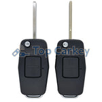 TopCarkey Replacement Flip Remote Key Shell Fob Housing Case for SINOTRUK HOWO T7H TH7 close-up view
