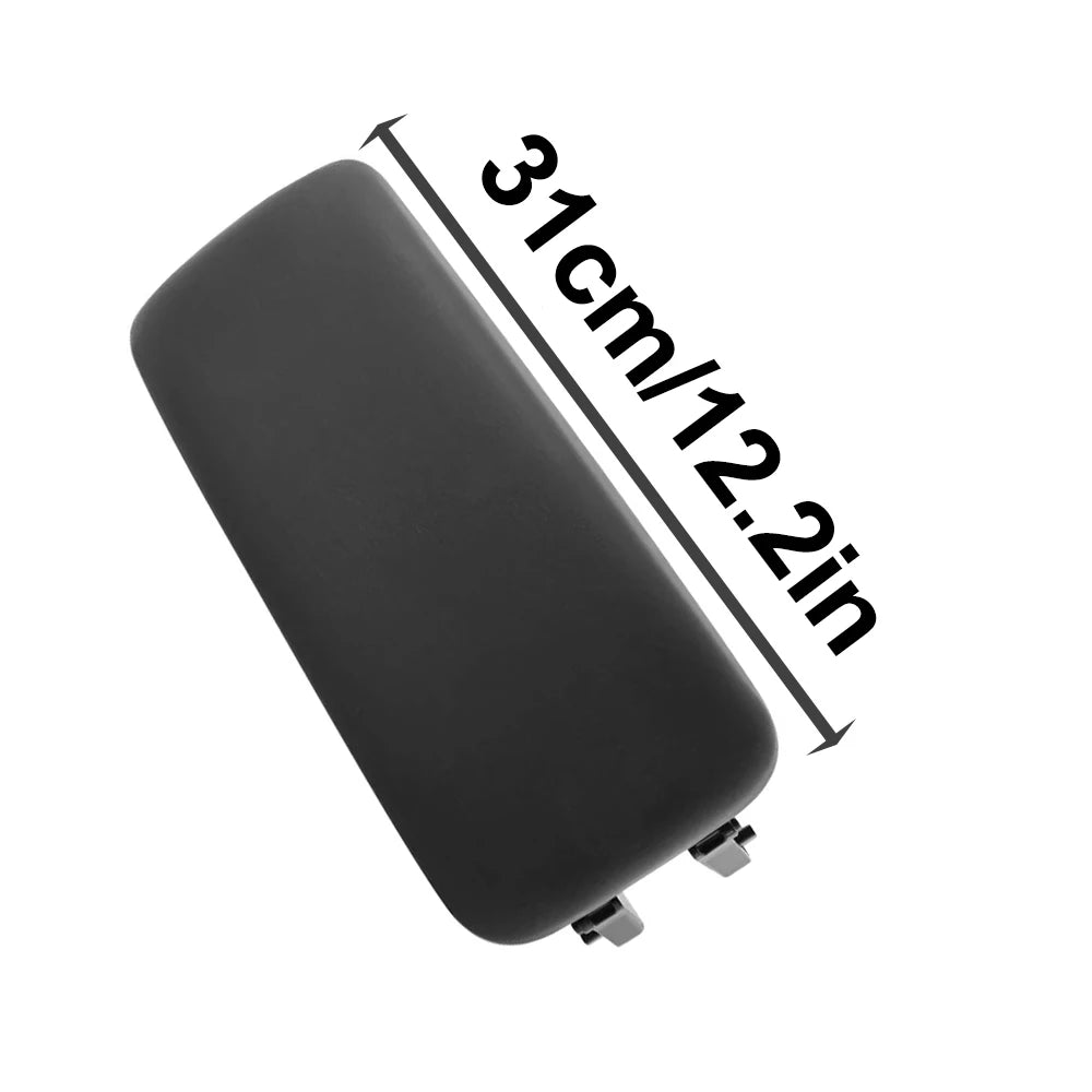 Center Console Armrest Cover Lid Black Leather Replacement for Audi A1 8X1 2012 2013 2014 2015 2016 2017 2018