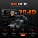Air Compressor 750W-3000W Oil Free Quiet Portable Pump | Auto Repair & Tire Inflation close-up view