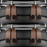Car Headrest Hooks Hanger for Bags Seat Back Organizer Holder Clips Auto Fastener Hook close-up view