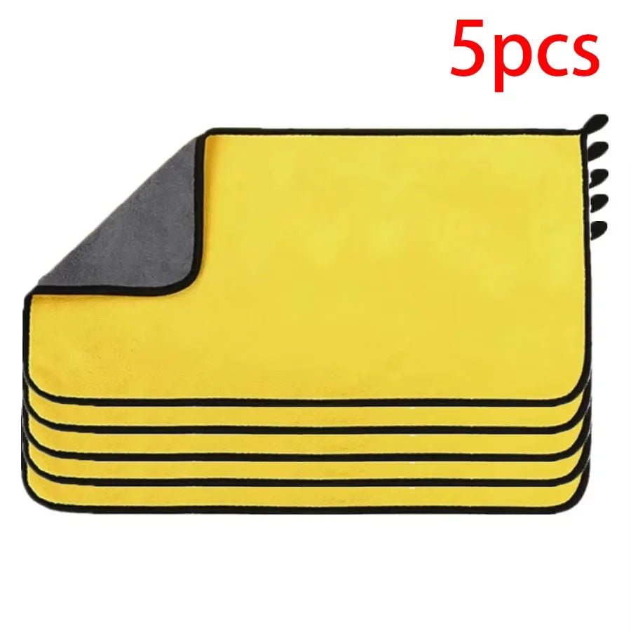 1/2/3/6/10pcs 30X60cm Microfiber Car Cleaning Towels Soft Quick Drying for Windows additional angle