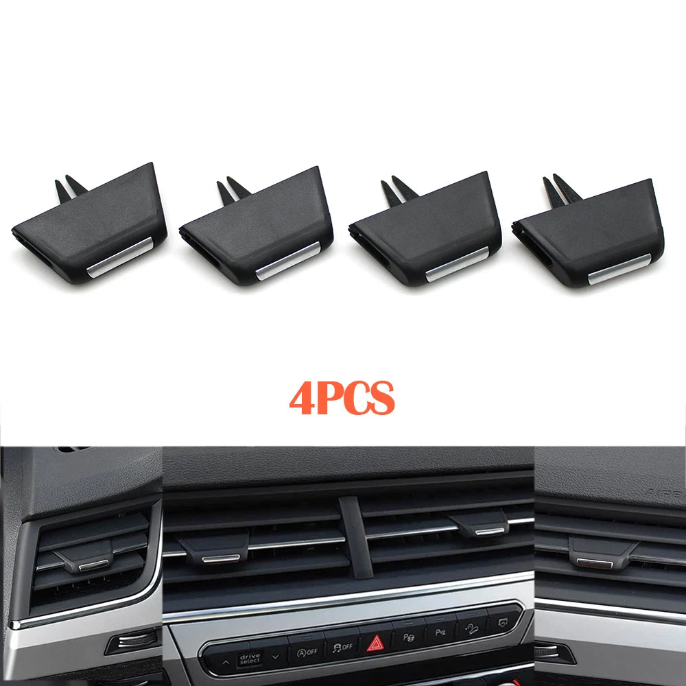 Front Left Right Middle Air Conditioner Outlet AC Vent Grille Slider Clip Adjust Knob For Audi Q7 2016 2017 2018 2019