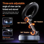 Vacuum Magnetic Car Phone Holder, Foldable Multi-Angle Adjustable Vehicle Navigation Phone Mount, Universal Phone Stand for Daily Driving