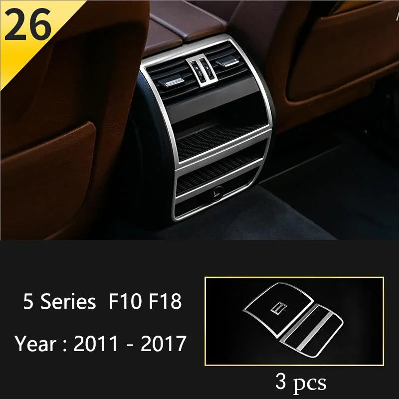 Car Interior Front Reading Lampshade, Lamp Decoration Frame For BMW 5 Series F10 F11 F close-up view