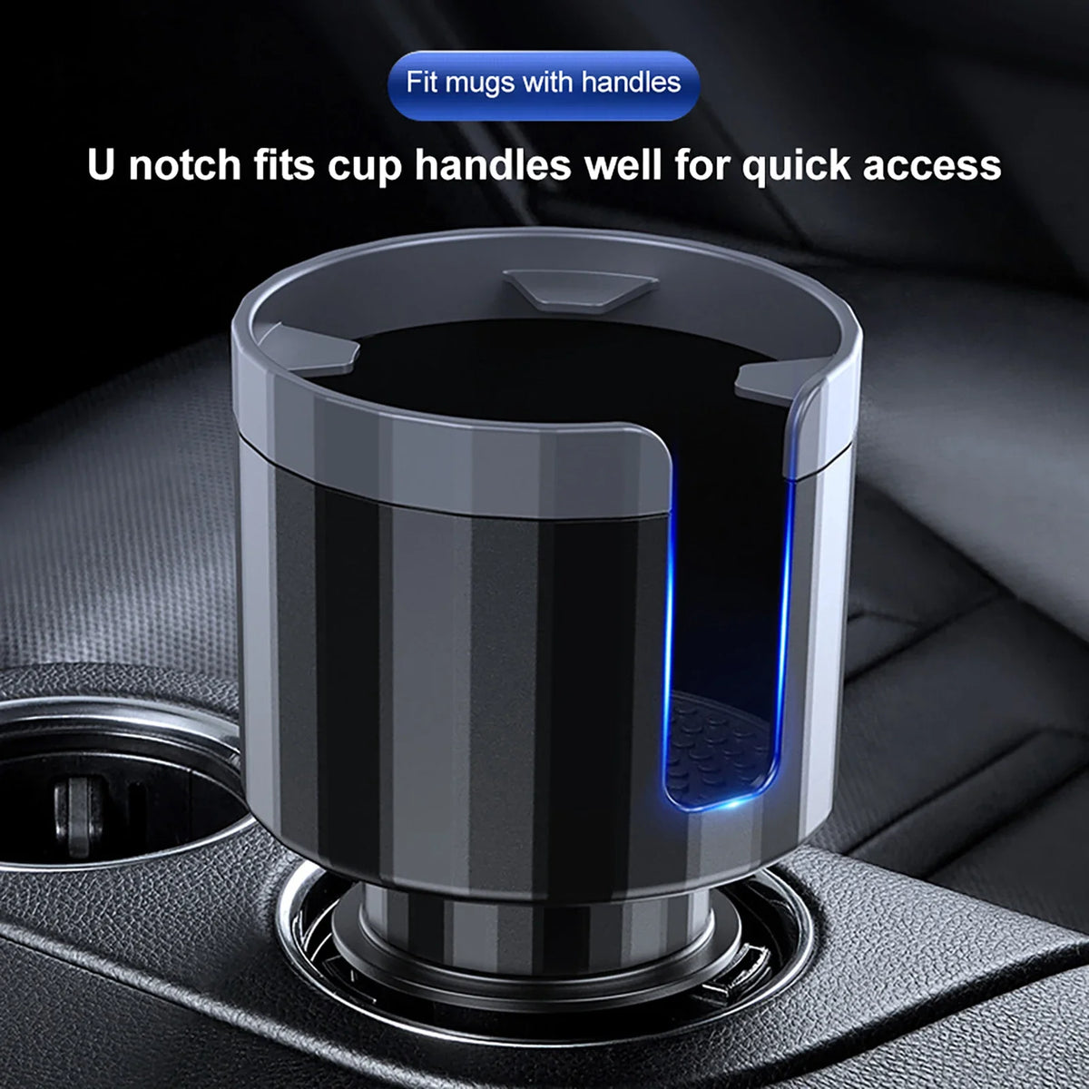 Car Cup Holder Expander Adjustable Base Anti-Slip