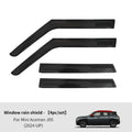 Car Window Visor for Mini Cooper F60 F54 F55 R60 U25 F65 J05 Countryman Clubman | Rain close-up view