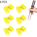 6PCS Reusable Training Chopsticks Helpers Right Left Handed Non-Slip Reusable and Repl close-up view