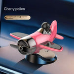 Solar Powered Rotating Airplane Car Dashboard Ornament 360° Auto Spin Decor Airplan additional angle