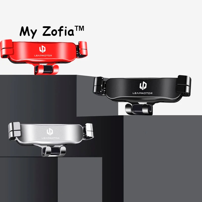 Adjustable Car Phone Mount Holder For Leapmotor T03 2023 2024 2025 Gravity Navigation Br detail view
