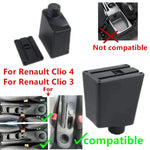 Car Armrest For Renault Clio 4 Armrest Box For Renault Captur Clio 3 III IV Double-Layer Storage Box Cup Holder Car Accessories