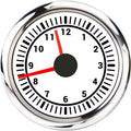 12V 24Volts Digital Car Gauge 52mm 2'' Clock Meter 12-Hour Format Gauge 8 Colors Backlight  for Car Truck Yachts