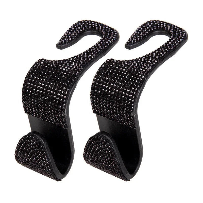 Rhinestone Car Headrest Hook Organizer