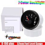ZMFJH 7 Color Light 52mm Car Gauge Set | Fuel Water Level Voltmeter Oil Pressure Temp alternate view