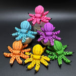 1pc Banana-Inspired Jointed Octopus Car Dashboard Ornament Sculpture, Colorful Car Ornament Collectible, Unique Banana Design