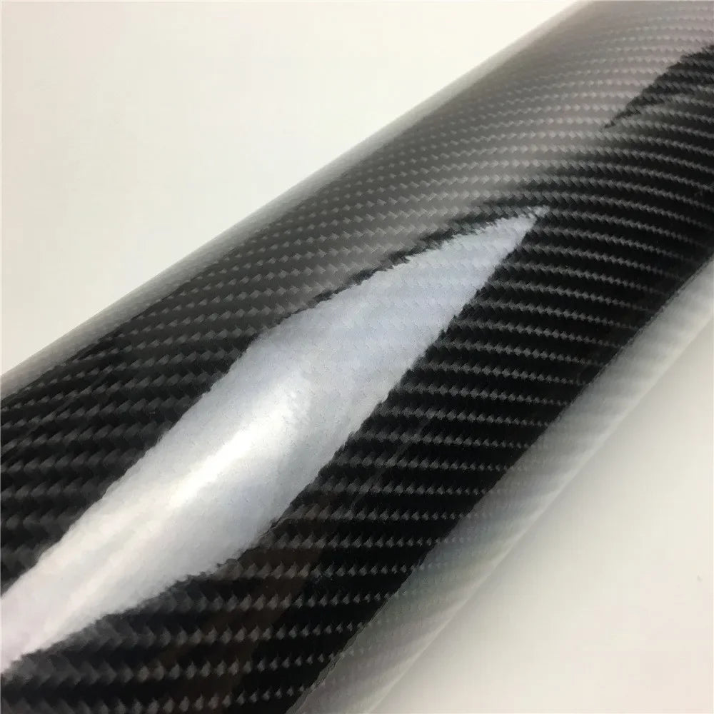 Ultra Gloss 6D Carbon Fiber Vinyl Film Car Sticker Air Bubble Free For Car Wraps Co additional angle