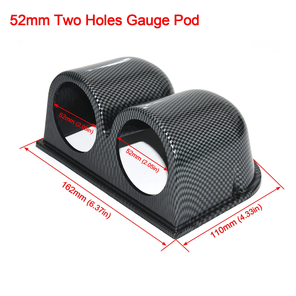 Car Gauge 52MM Water Temp Oil Temp Oil Press Voltmeter Vacuum Tachometer RPM Boost Gauge Air Fuel Ratio EGT Gauge for 12V Car