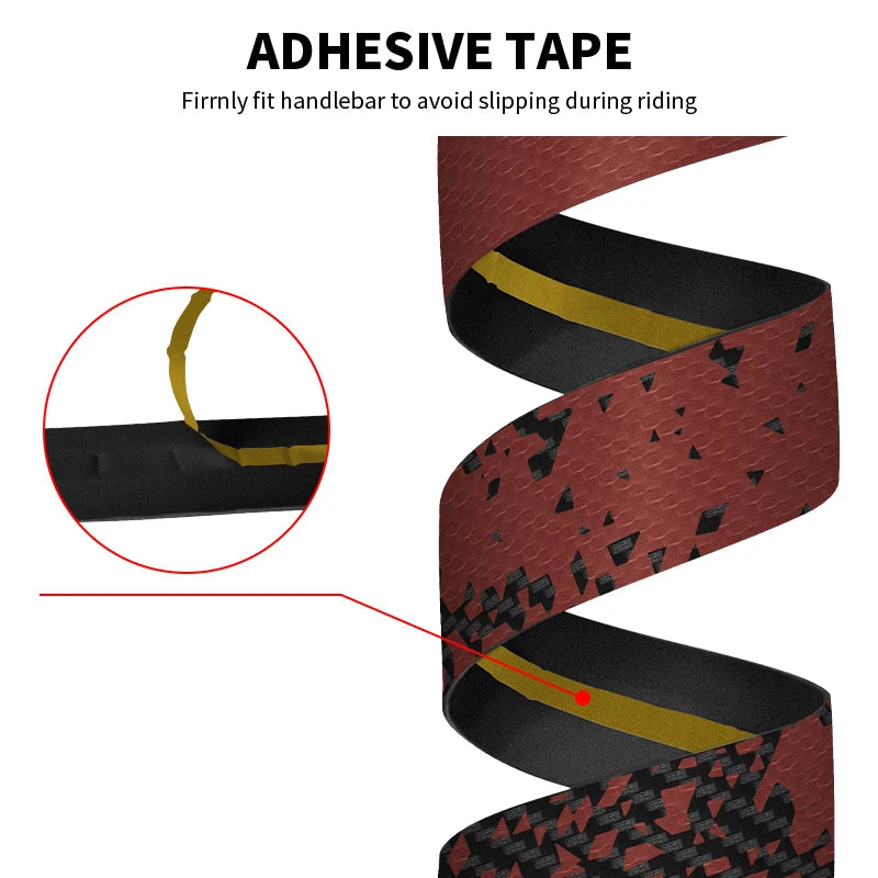 BUCKLOS Bicycle Handlebar Tape Anti-Slip EVA+PU Bicycle Handle Bar Cover Anti-Slip additional angle