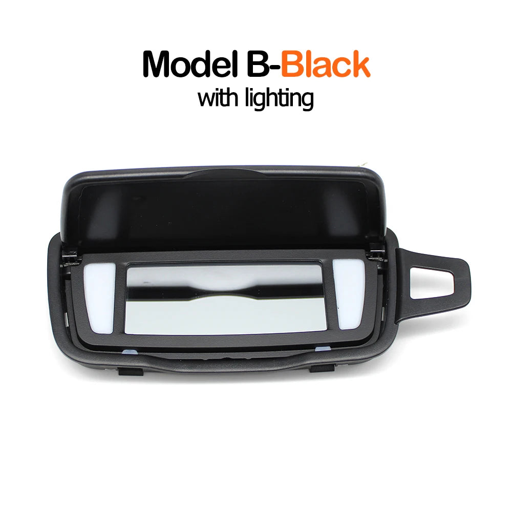 1PC Car Left Right Makeup Vanity Sun Visor Mirror Assembly For Porsche Boxster Cayman 981 982 Carrera 911 Traga GT3 991 992