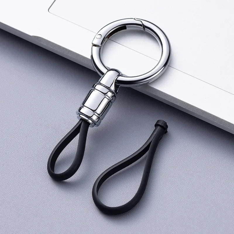 Car Key Chain Pendant Metal Simple Key Chain Men's Waist Hanging Buckle Ring Pendan additional angle