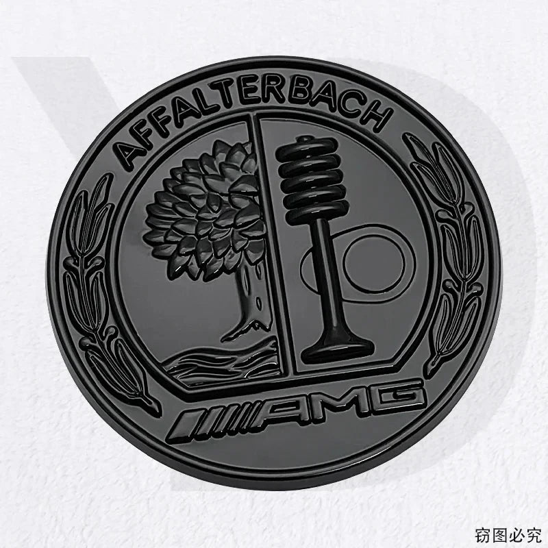 45mm 55mm 65Alloy Car Emblem Sticker Decoration for Mercedes Benz AMG C180 W205 G500 lifestyle view