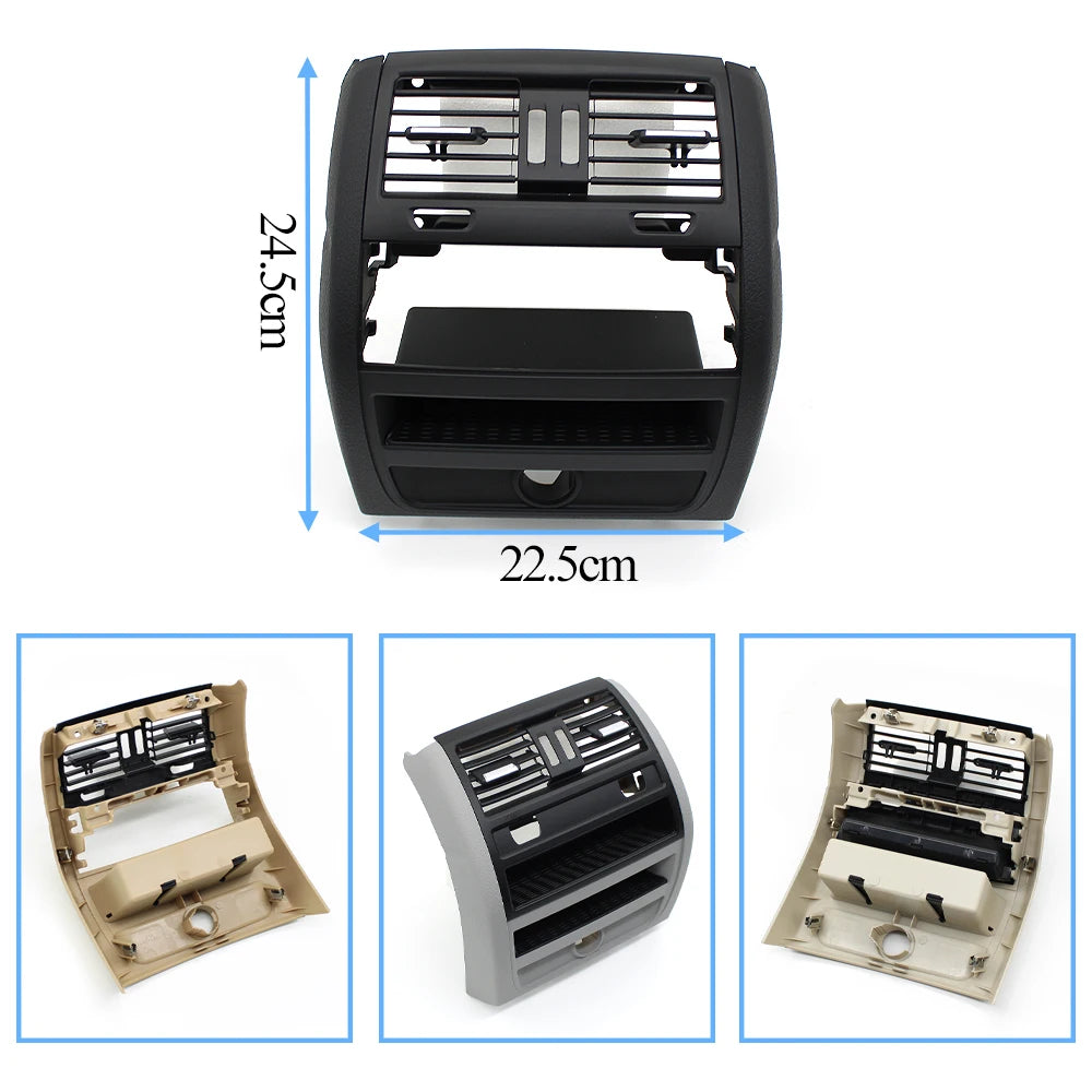 LHD RHD Car Rear Air Conditioning AC Vent Grille Panel Cover Outer Frame Replacement For BMW 5 Series F10 F11 F18 2010-2017