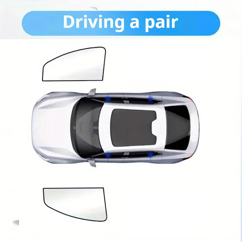 100 Blackout Car Sun Shield Shades | Magnetic UV Protection Window Curtains lifestyle view