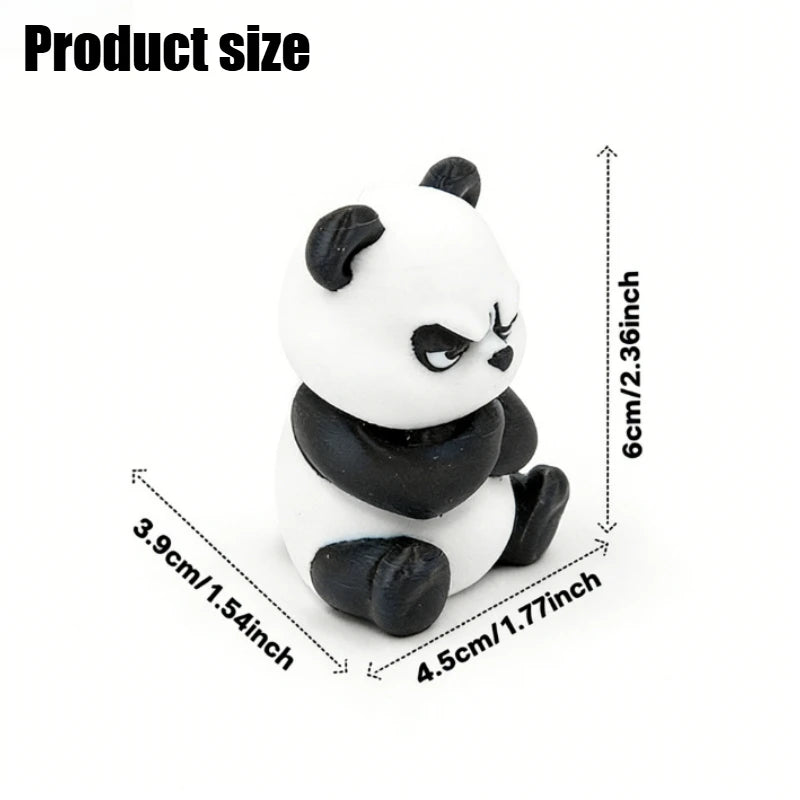 3D Printed Grumpy Panda Car Dashboard Ornament lifestyle view
