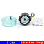 Car 52mm 6-in-1 Gauge Set | Turbo Boost Oil Pressure Water Temp Tachometer Voltmeter 1 close-up view