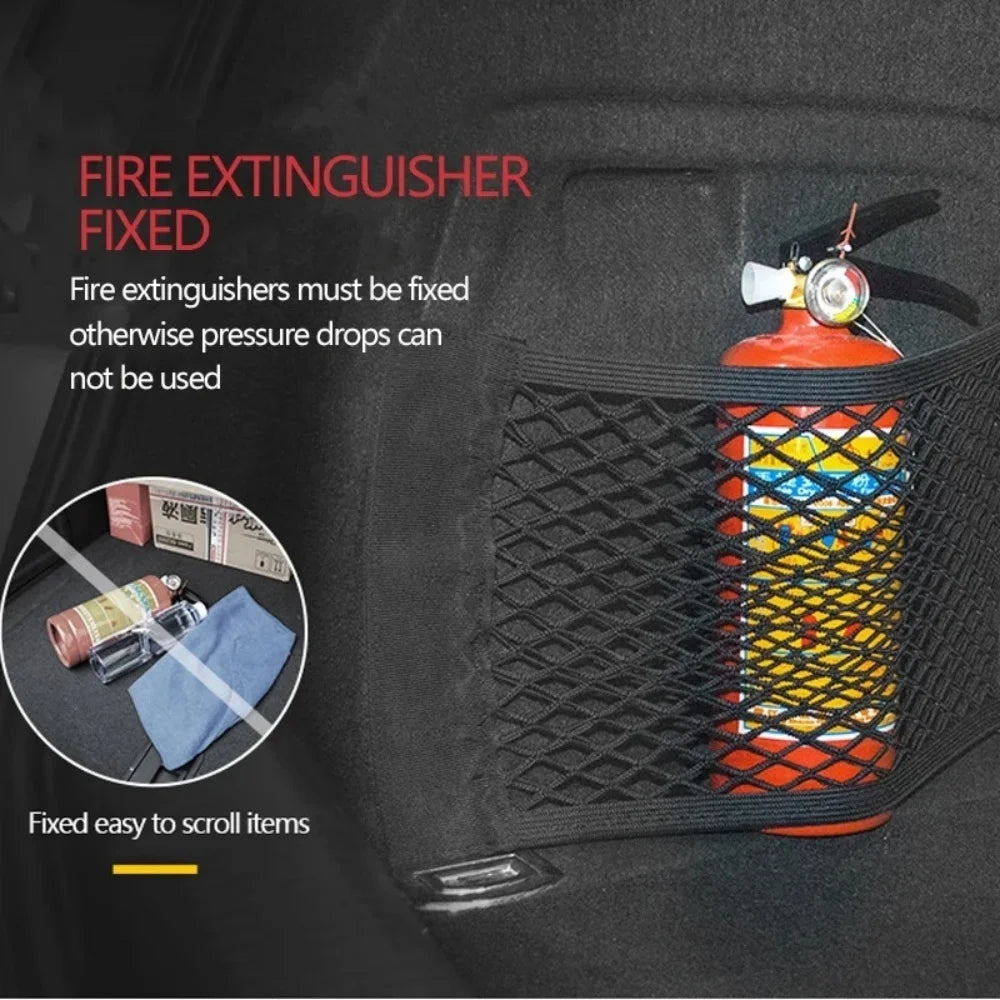 Car Seat Back Elastic Mesh Storage Bag