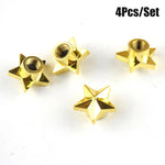 Pentagram Tire Valve Stem Caps 4-Pack | Universal Dust Covers for Schrader Valves detail view