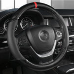 Universal D Shape Car Steering Wheel Cover Breathable Anti Slip Car Decoration Suitable 37-38cm Steering Wheel Cover Accessories