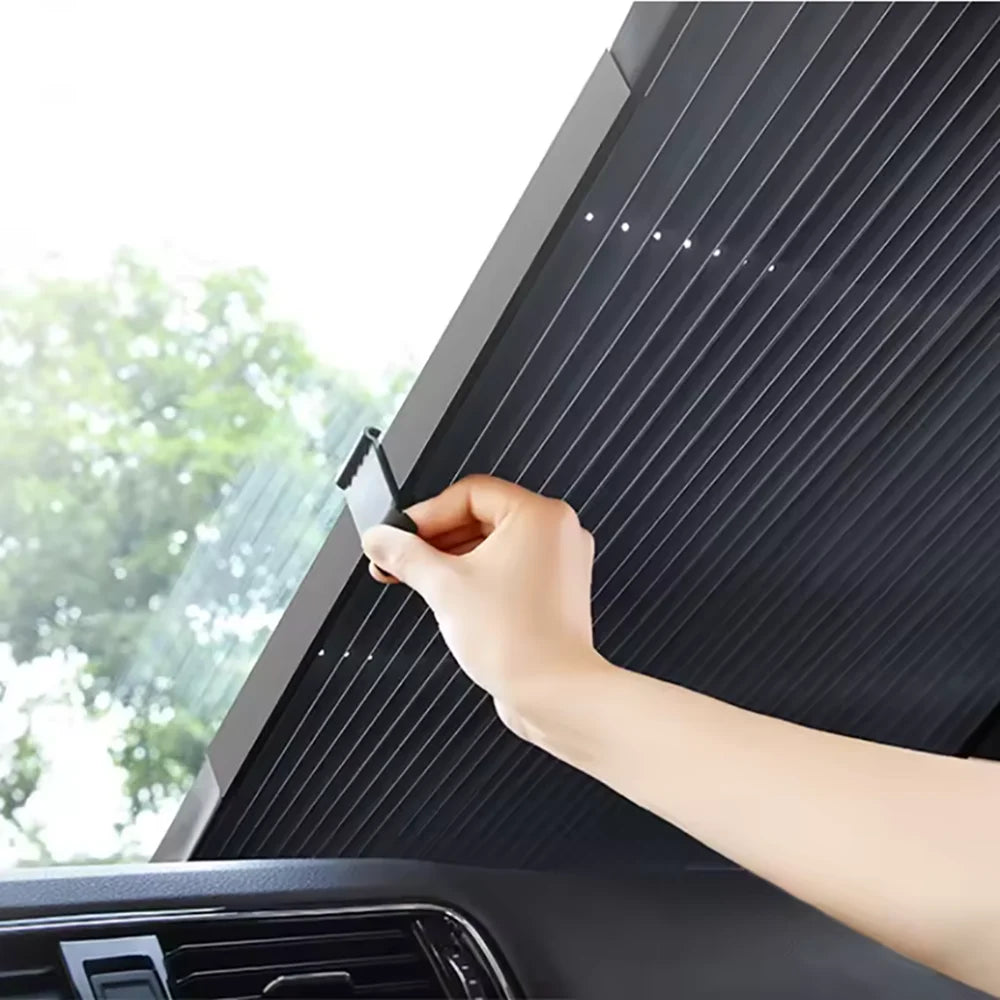 Retractable Car Sunshade | UV Reflective Auto Visor for Front and Rear Windows
