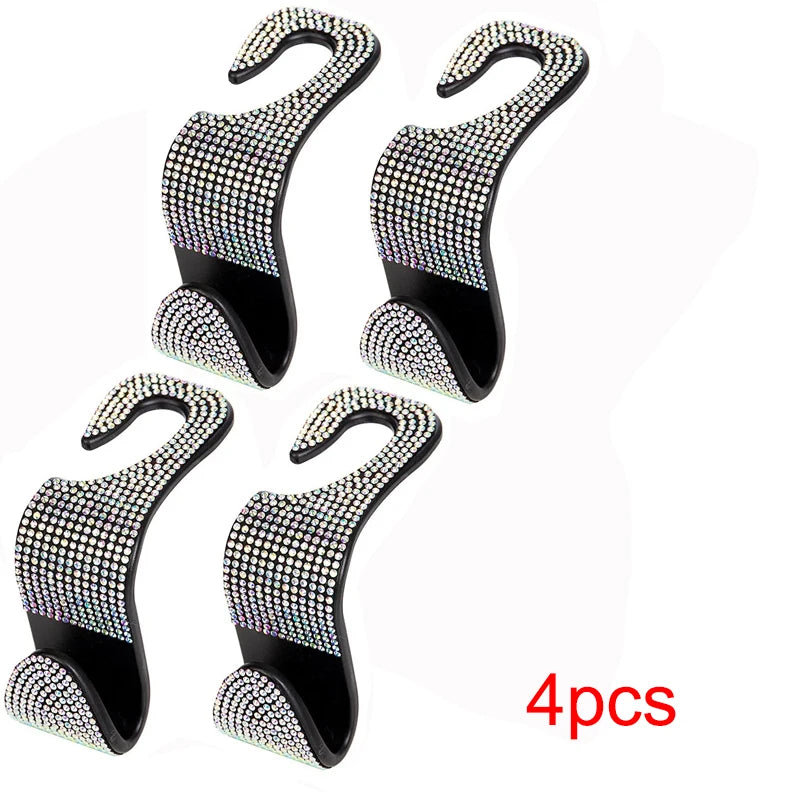 Car Headrest Hanger Hook for Bag Pouch Clothes Storage lifestyle view