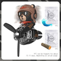 Rotating Propeller Plane Pilot Bear Car Air Freshener | Ocean Scent Vent Clip Decorat alternate view