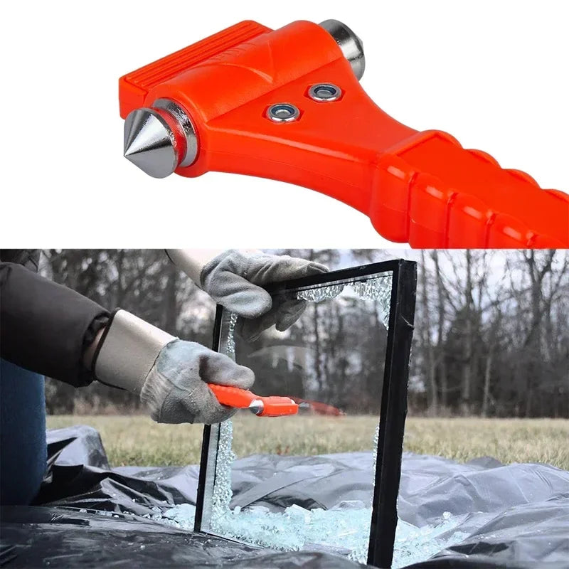 Car Emergency Safety Hammer Seat Belt Cutter Window Glass Breaker alternate view