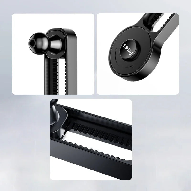 Car Phone Holder Stand | 360° Rotation Adjustable Interior Bracket with Extension R additional angle