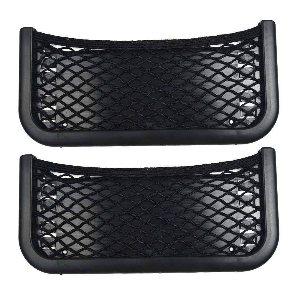 2 Pcs ABS Car Phone Holder Storage Net Pocket 252mm x 120mm alternate view