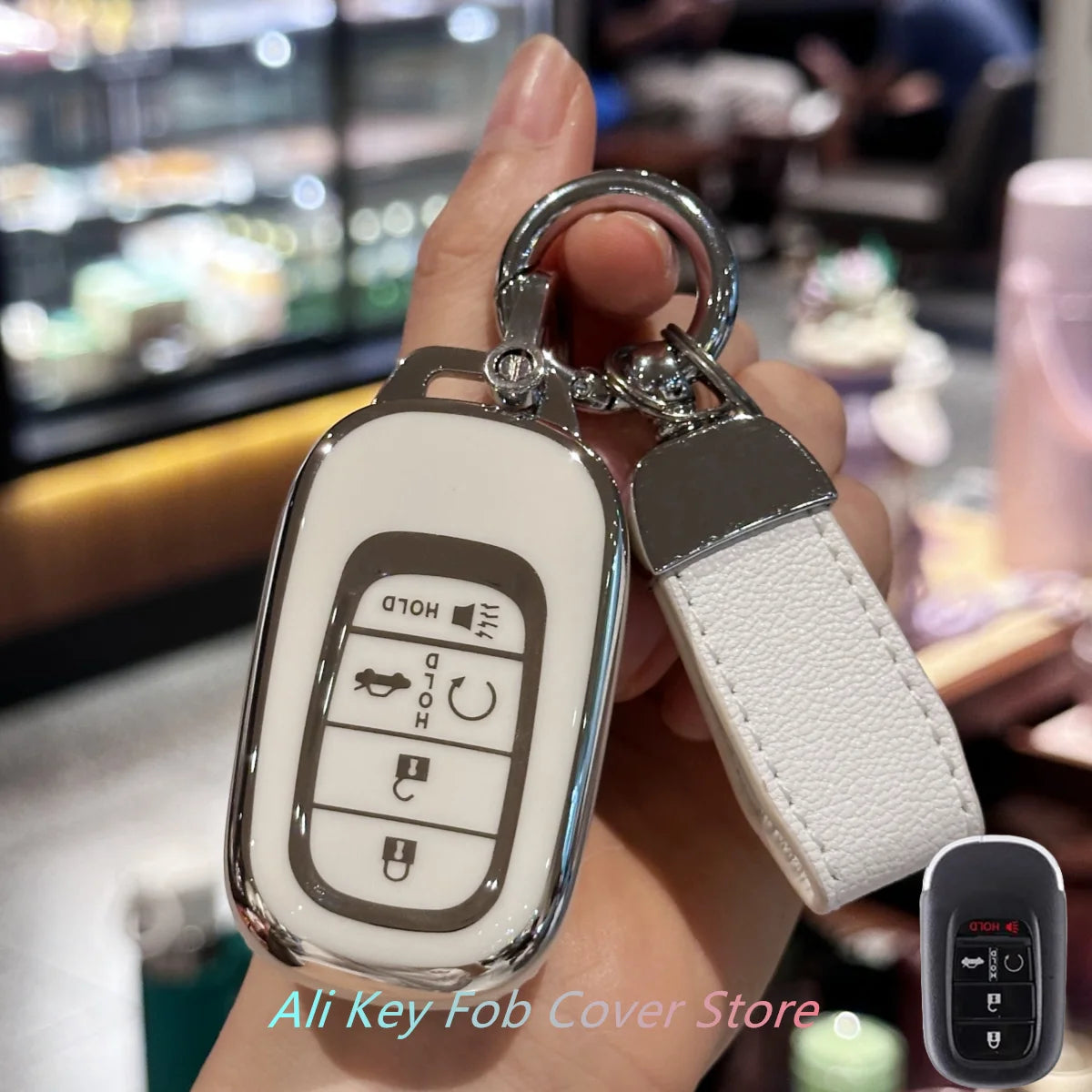 Honda Key Fob Cover & Protector – Soft TPU Case for 2022–2024 Civic, Accord, HR-V, additional angle
