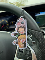 Japanese Cartoon Anime Cute Design Porcupine Demon Hilton Hotel Non-Toxic Car Air Freshener (Sea Salt and Aloe Vera) Car Air Freshener, Infused with Essential Oils | Lasted More Than 60 Days |   Car Vent Clip Fragrance Box Re