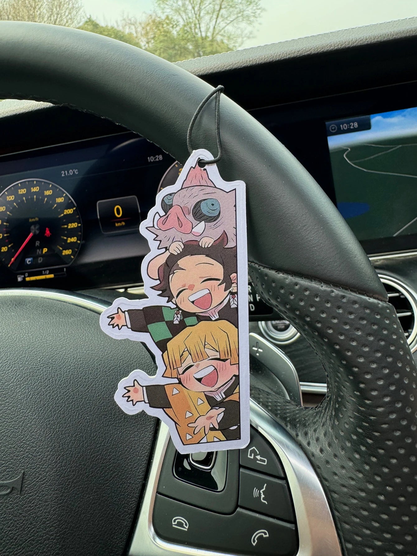 Japanese Cartoon Anime Cute Design Porcupine Demon Hilton Hotel Non-Toxic Car Air Freshener (Sea Salt and Aloe Vera) Car Air Freshener, Infused with Essential Oils | Lasted More Than 60 Days |   Car Vent Clip Fragrance Box Re