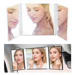 Car Makeup Mirror with 3 Way Lights, Sun Visor Vanity Mirrors For Truck, Car Accessories for Women, Espejo Para Carro Fits Gift
